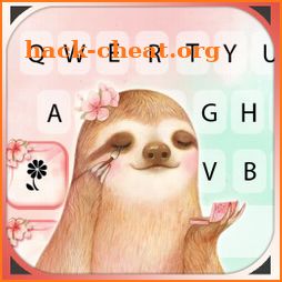 Pretty Sloth Keyboard Background icon