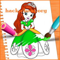 Princess Color Book Painting Fun icon
