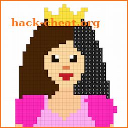 Princess Color by Number - Sandbox Coloring Book icon