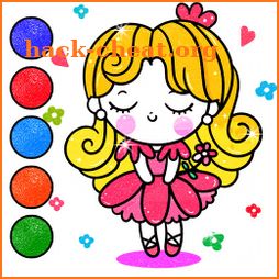 Princess Coloring And Drawing Book For Kids icon