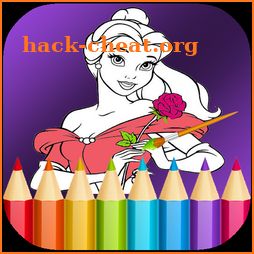 Princess Coloring & drawing Pages icon