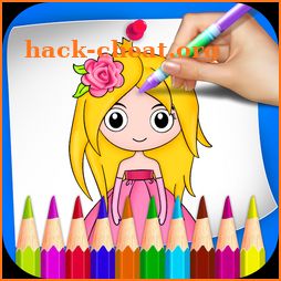 Princess Coloring Book & Drawing Book For Kids icon