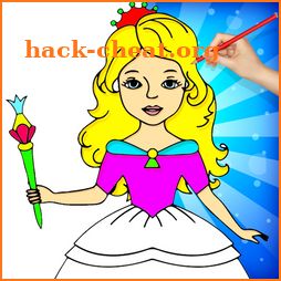 Princess Coloring Book & Drawing Book - Kids Game icon