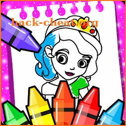 Princess Coloring Book for Kids & Girls 🎨 icon