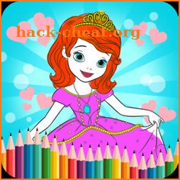 Princess Coloring Book Free Game For Kids icon
