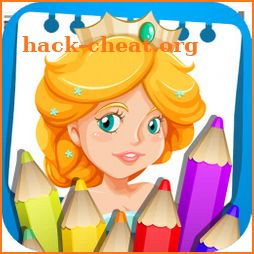 Princess Coloring Book - Learn & Games for Kids icon