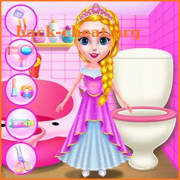 Princess Girl At Hair Beauty Salon icon