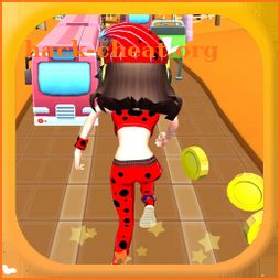 Princess Lady-Bug - Run Game 3D icon