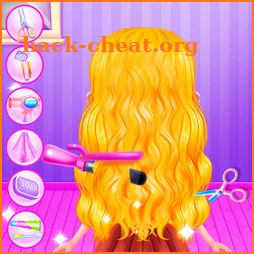 Princess Mermaid At Hair Salon icon