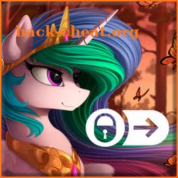 Princess Pony Unicorn Celest Cute Teen Screen Lock icon
