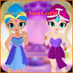 Princess Shine and Sister Shimer Dress up Party icon