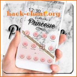 Princesse Pink Gloden Marble Theme icon