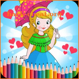 Princesses Coloring Book For Free icon