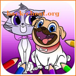 Puppy Dog Coloring Book icon