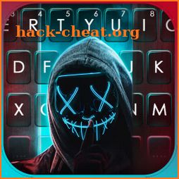 Purge Mask Neon Keyboard Background icon