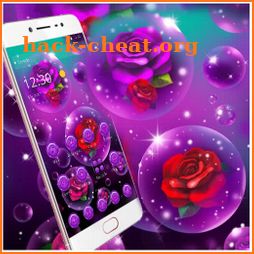 Purple Bubble Rose Theme icon