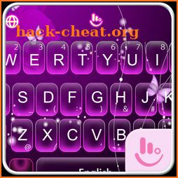 Purple Butterfly Keyboard Theme icon