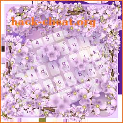 Purple Cherry Blossoms Keyboard Theme icon
