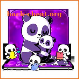 Purple Cute Panda Theme icon