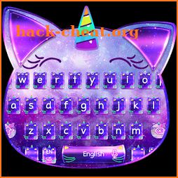 Purple Diamond Cat Keyboard Theme icon