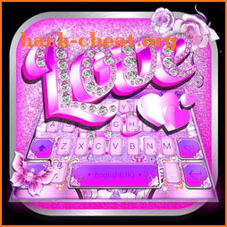 Purple Diamond Love Keyboard Theme icon