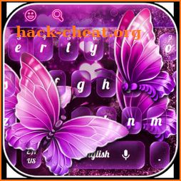 Purple Dream Butterfly Keyboard icon