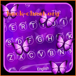 Purple Dream Butterfly Keyboard Theme icon