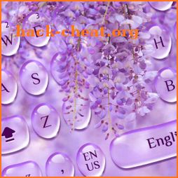 Purple Drop Flower keyboard icon