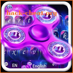 Purple Fingertip spinning gyro Keyboard Theme icon