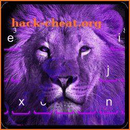 Purple Fire Lion Keyboard icon