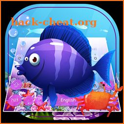 Purple Fish Gravity Keyboard icon