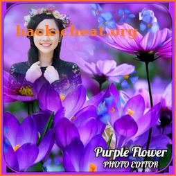 Purple Flower Photo Editor icon