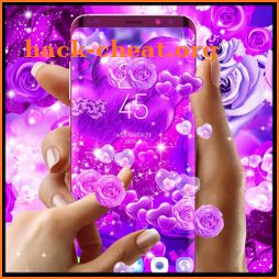 Purple Flowers Wallpaper HD icon