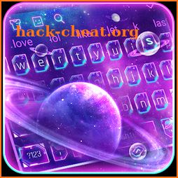 Purple Galaxy Keyboard Theme icon