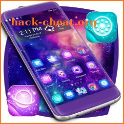Purple Galaxy Launcher Theme icon