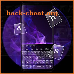 Purple Galaxy S9 Theme Keyboard icon
