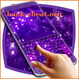 Purple Glitter Keyboard icon