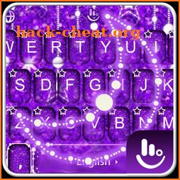Purple Glitter Keyboard Theme icon