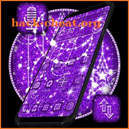 Purple Glitter Moon Theme icon