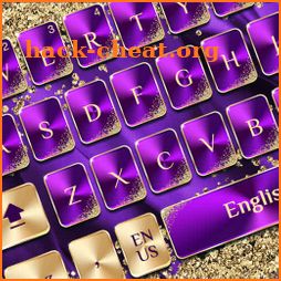 Purple Gold Luxury Keyboard icon