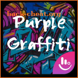 Purple Graffiti Keyboard Theme icon