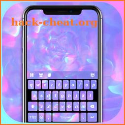 Purple Holographic Keyboard Background icon