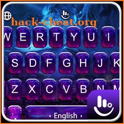 Purple Neon Galaxy Keyboard Theme icon