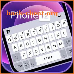 Purple Phone 12 Keyboard Background icon