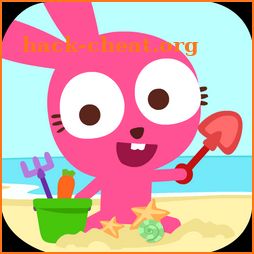 Purple Pink Summer Beach-Kids Party Education App icon