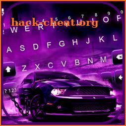 Purple Race Car Keyboard Theme icon