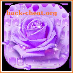 Purple Rose Keyboard icon