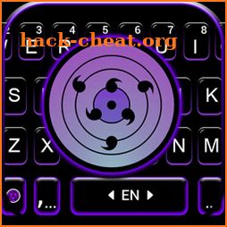 Purple Sharingan Keyboard Background icon