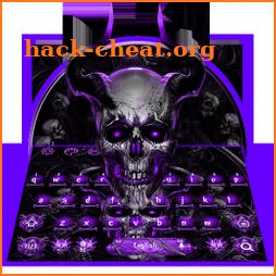 Purple Skull Horn Keyboard Theme icon