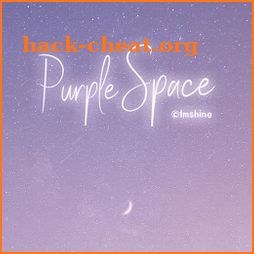 purple space moon theme icon